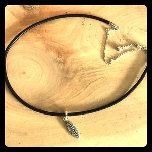 Pandora Black Feather Choker